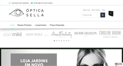 Desktop Screenshot of opticasella.com.br